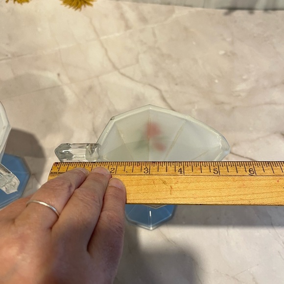 VINTAGE Indiana Glass Westmoreland Red Tulip Glass Sugar & Creamer - Picture 2 of 16